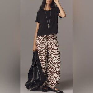 Plenty by Tracy Reese Animal-Print Balloon Pants Size XS inseam 28”
